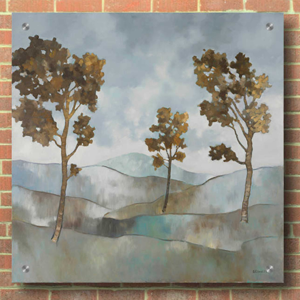 Epic Art 'Rolling Hills 1' by Graham Reynolds, Acrylic Glass Wall Art,36x36