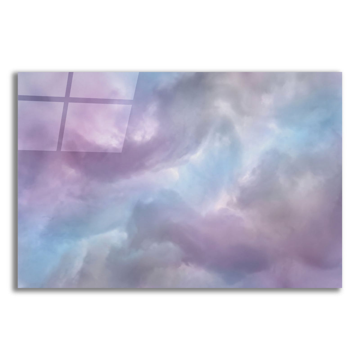 Abstract Lavender Mist by Veve acrylic glass wall art