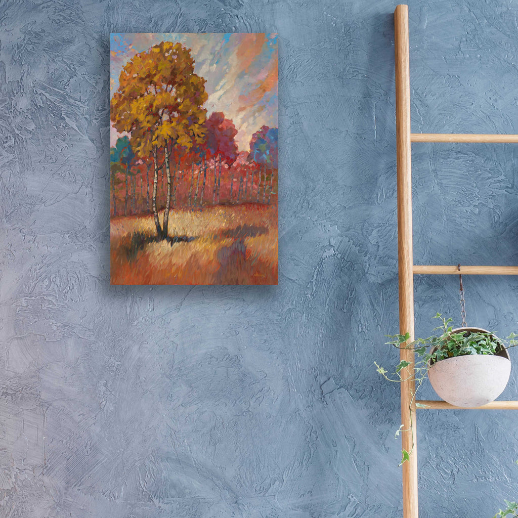 Epic Art 'Tree Line 2' by Graham Reynolds, Acrylic Glass Wall Art,16x24