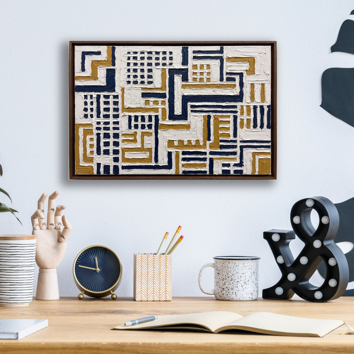 Abstract Retro by Veve - 16x12 acrylic wall art in a room