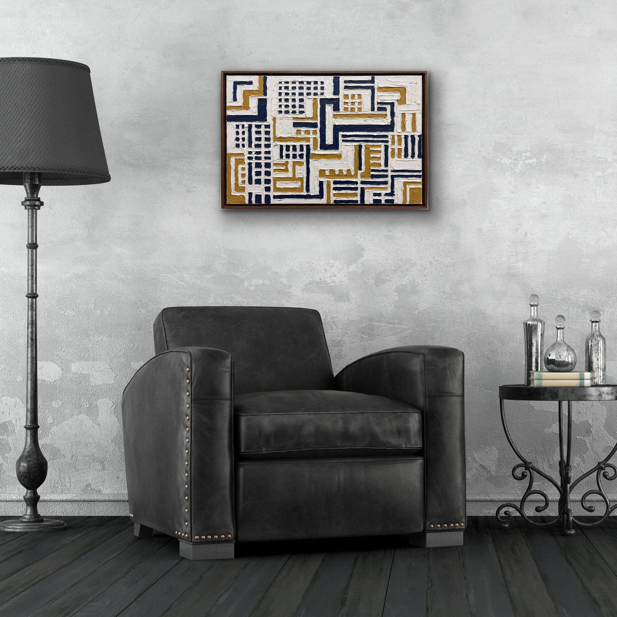 Abstract Retro by Veve - 24x16 acrylic wall art in a room
