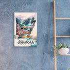 Arkansas The Natural State by Veve - 16x24 acrylic wall art in a room