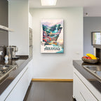 Arkansas The Natural State by Veve - 24x36 acrylic wall art in a room