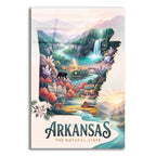 Arkansas The Natural State by Veve acrylic glass wall art