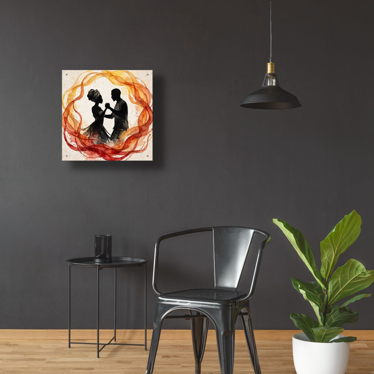 Beginning of We by Veve - 24x24 acrylic wall art in a room