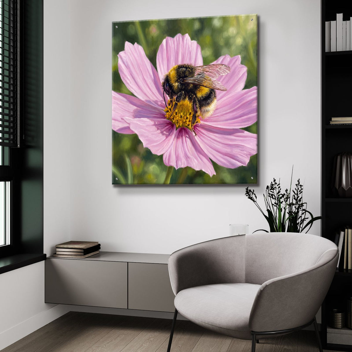 Bumblebee by Veve - 36x36 acrylic wall art in a room