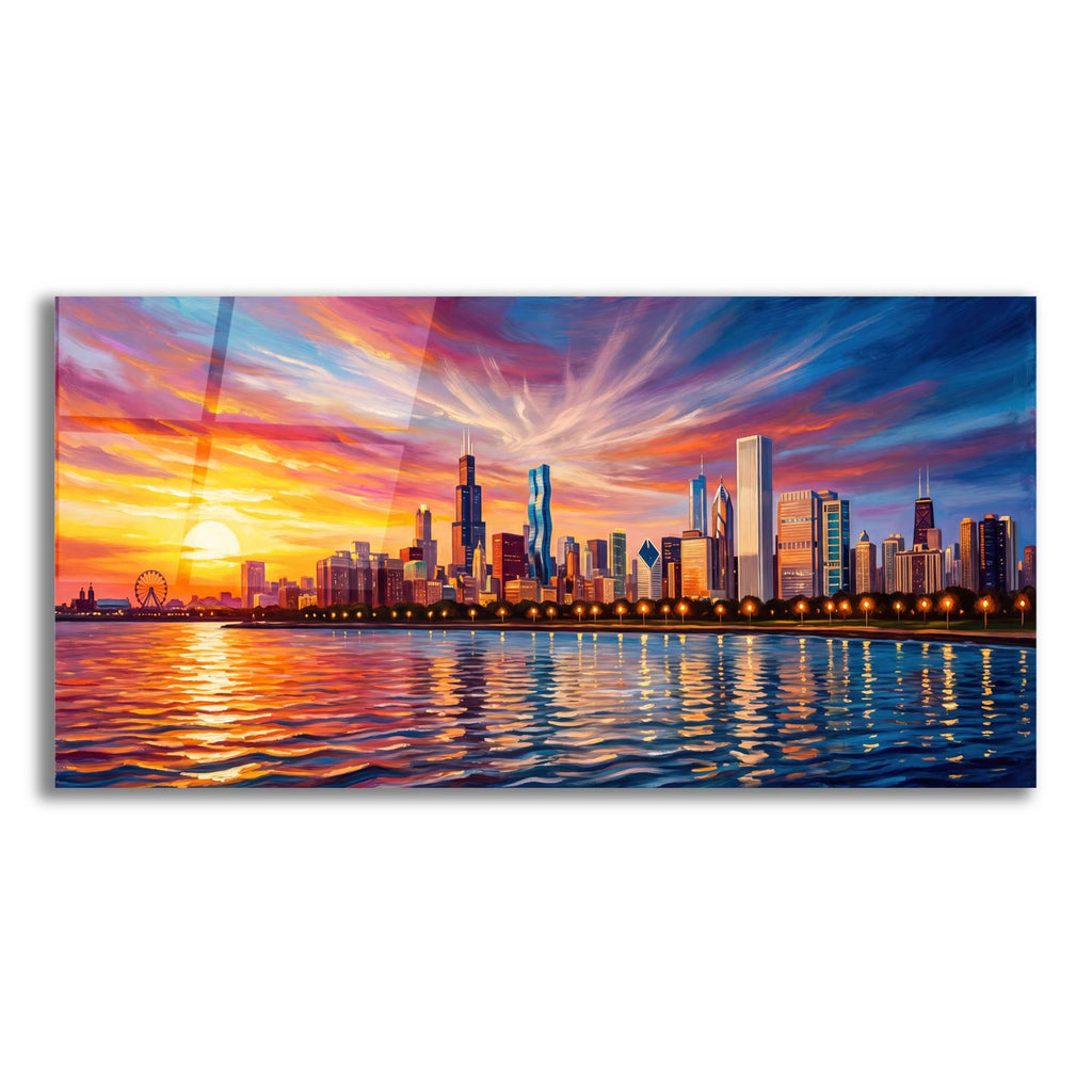 Chicago Lake View by Veve acrylic glass wall art