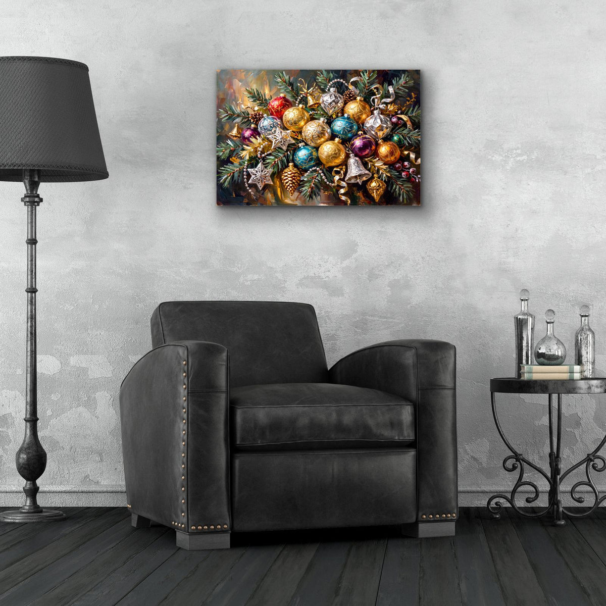 Christmas Coming by Veve - 24x16 acrylic wall art in a room