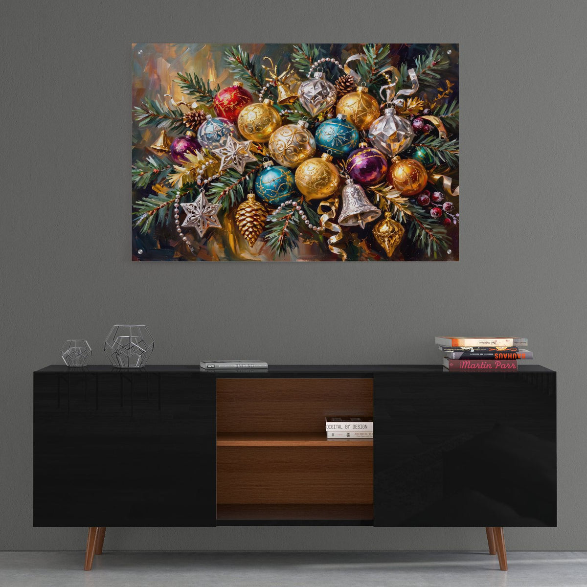 Christmas Coming by Veve - 36x24 acrylic wall art in a room