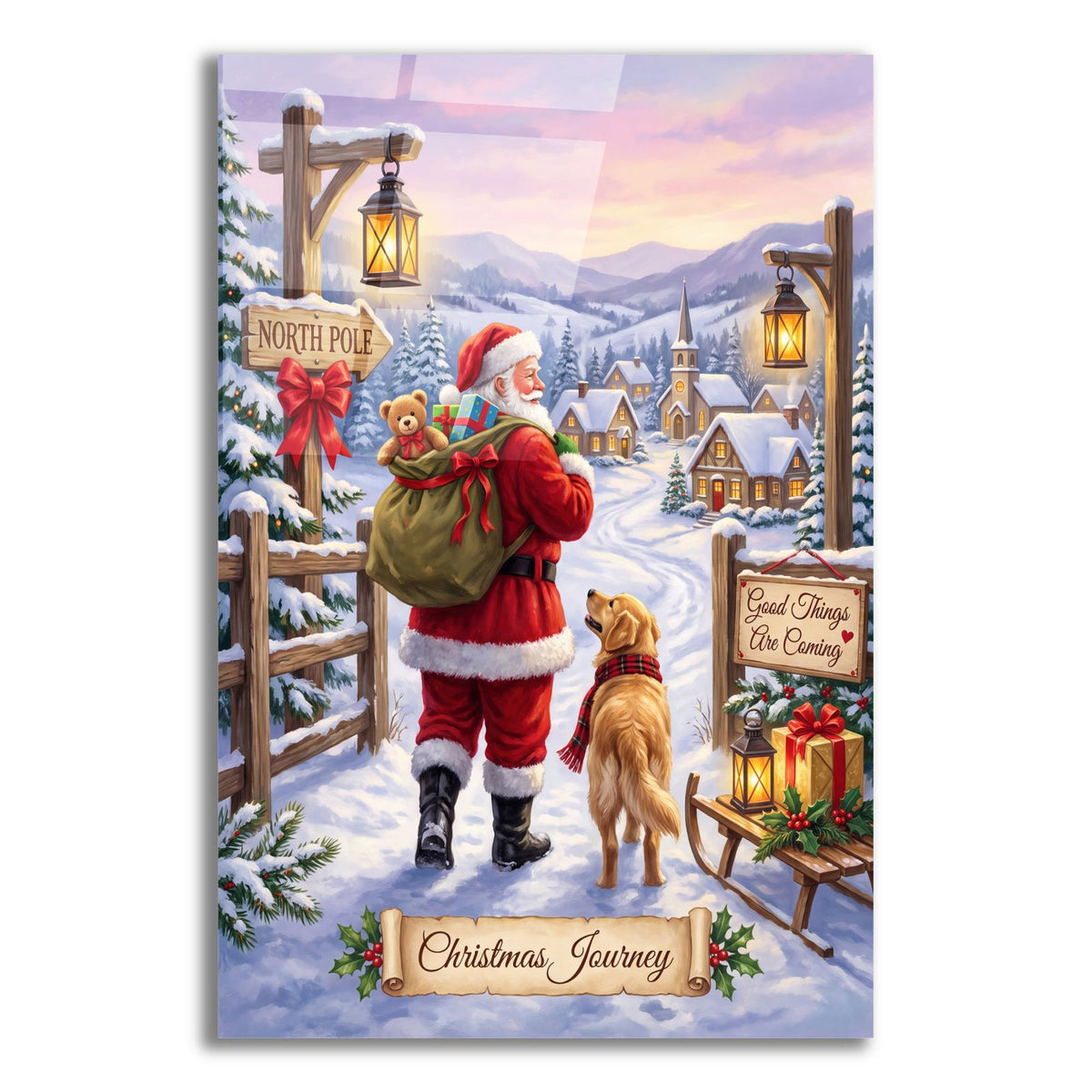 Christmas Journey by Veve acrylic glass wall art