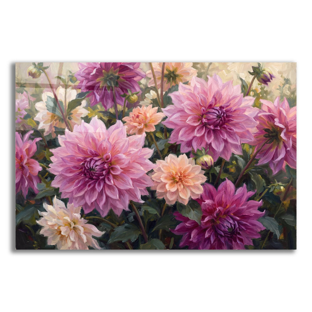 Dahlia Symphony by Veve acrylic glass wall art
