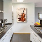 Double Bass Serenade by Veve - 24x36 acrylic wall art in a room