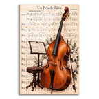 Double Bass Serenade by Veve acrylic glass wall art