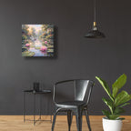 Dragonfly in Lily Pond by Veve - 24x24 acrylic wall art in a room
