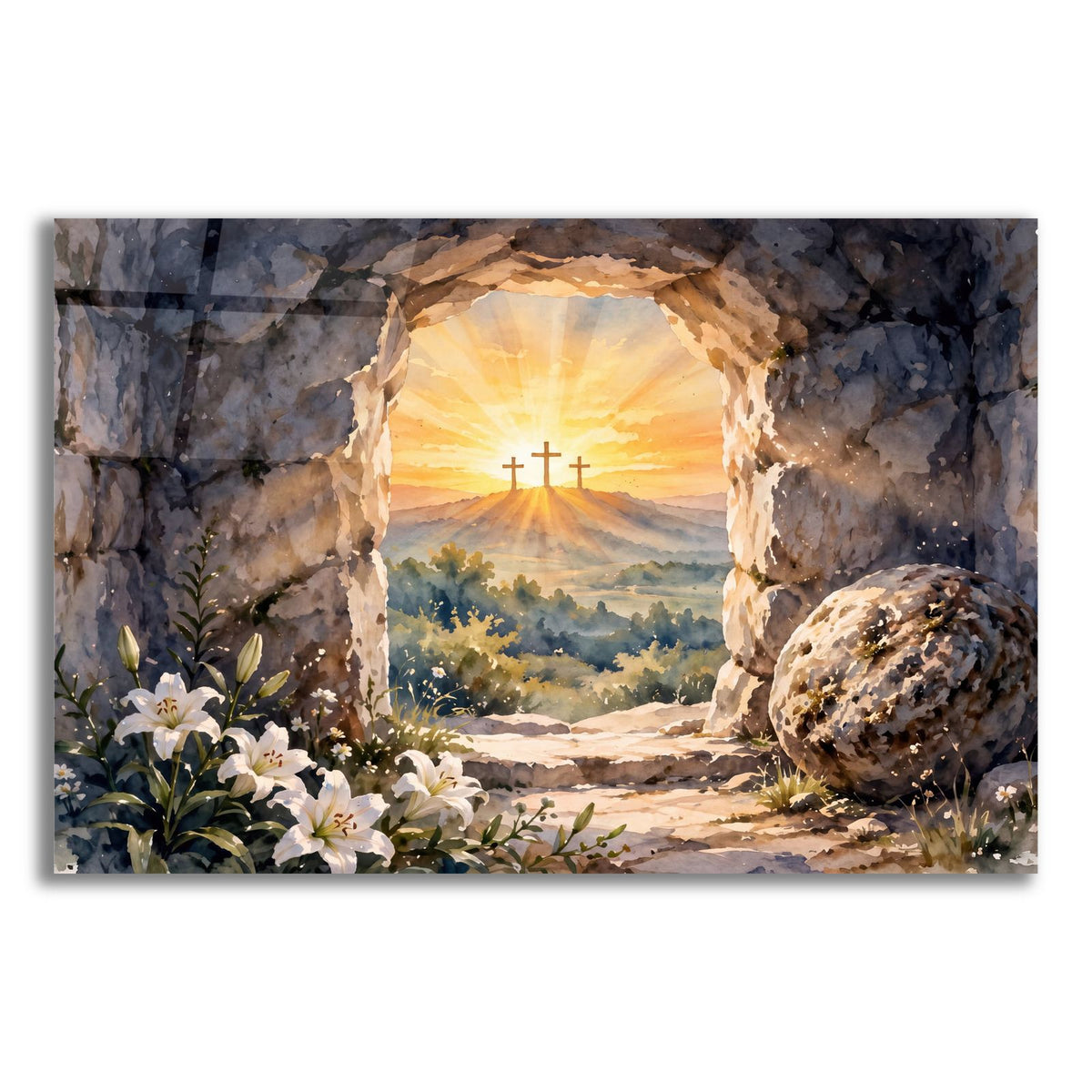 Empty Tomb Sunrise by Veve acrylic glass wall art
