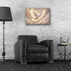 Golden Dove by Veve - 24x16 acrylic wall art in a room
