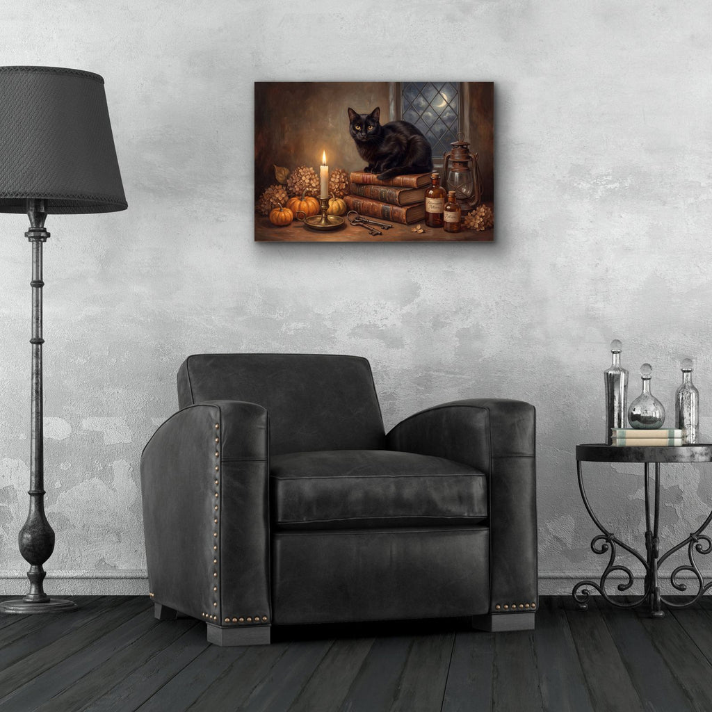 Halloween Midnight Alchemy by Veve - 24x16 acrylic wall art in a room