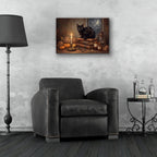 Halloween Midnight Alchemy by Veve - 24x16 acrylic wall art in a room
