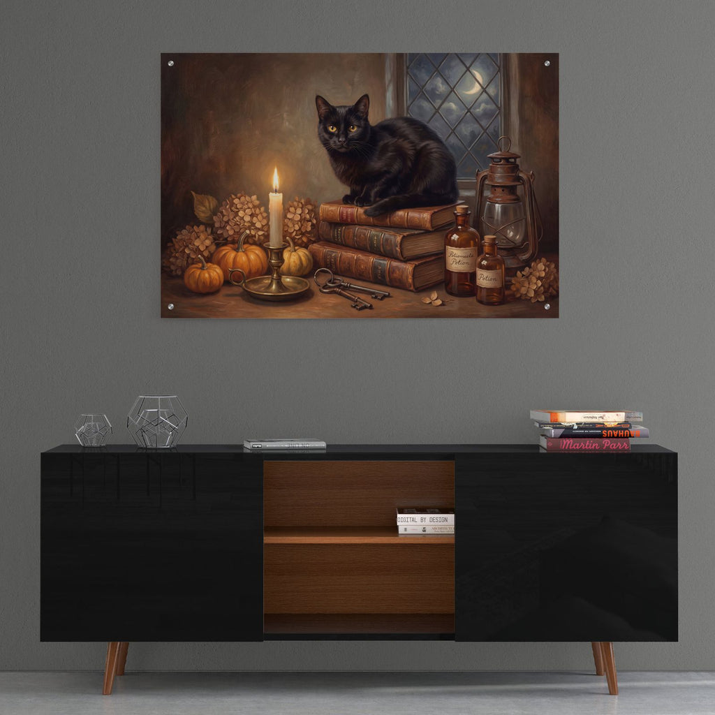 Halloween Midnight Alchemy by Veve - 36x24 acrylic wall art in a room