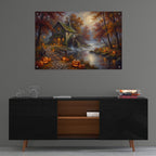Halloween Old Mill by Veve - 36x24 acrylic wall art in a room