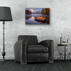 Halloween Pumpkin Boat by Veve - 24x16 acrylic wall art in a room