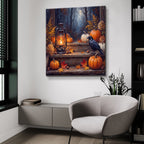 Halloween Vintage Lantern by Veve - 36x36 acrylic wall art in a room