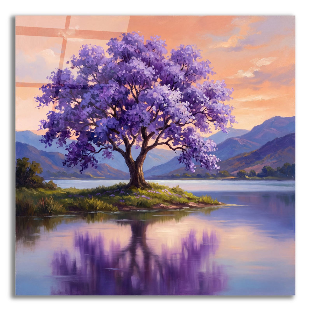 Jacaranda Dreams by Veve acrylic glass wall art