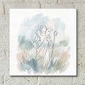 Jesus Good Shepherd Minimalist by Veve - 12x12 acrylic wall art in a room