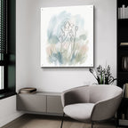 Jesus Good Shepherd Minimalist by Veve - 36x36 acrylic wall art in a room