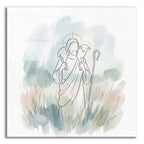 Jesus Good Shepherd Minimalist by Veve acrylic glass wall art