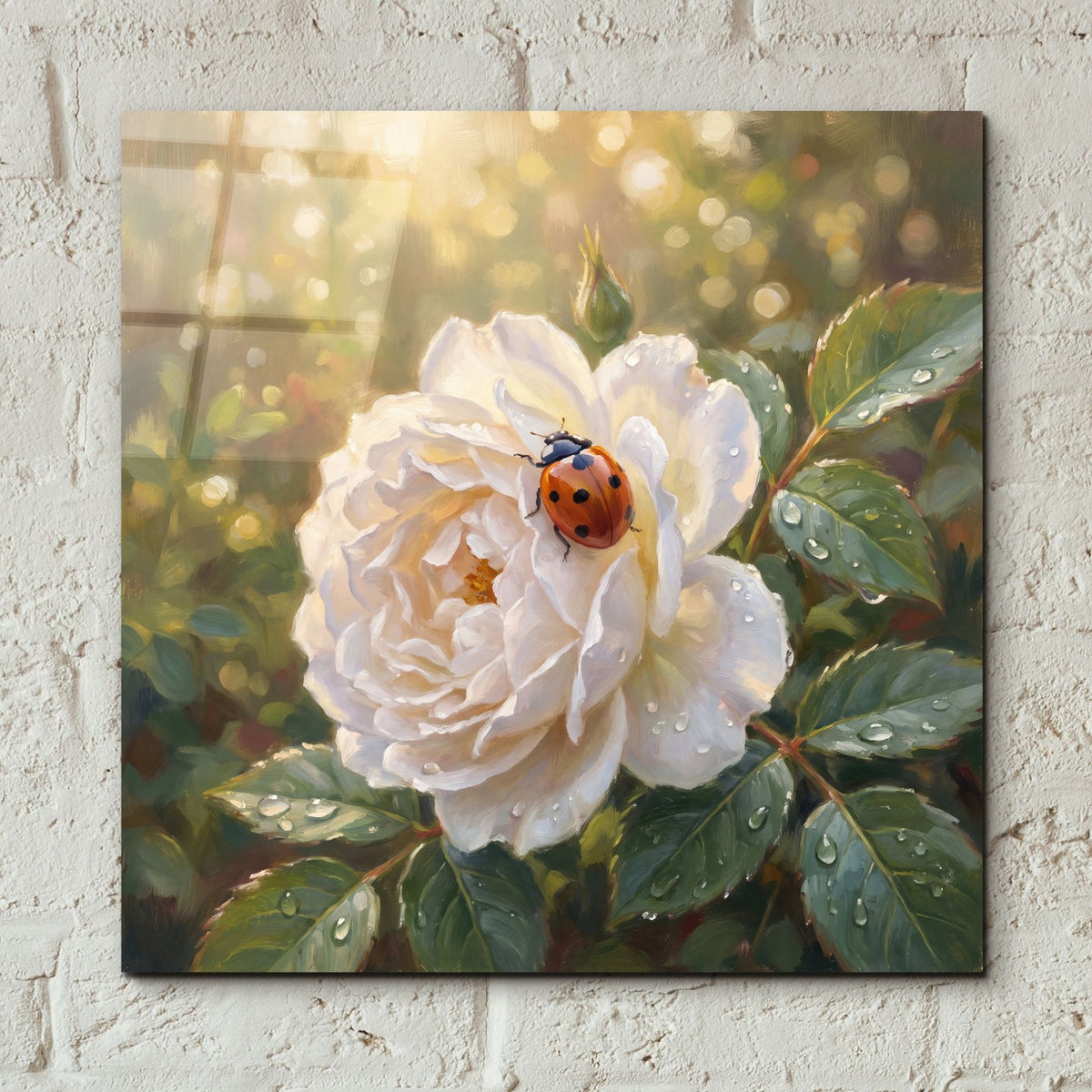 Ladybug by Veve - 12x12 acrylic wall art in a room