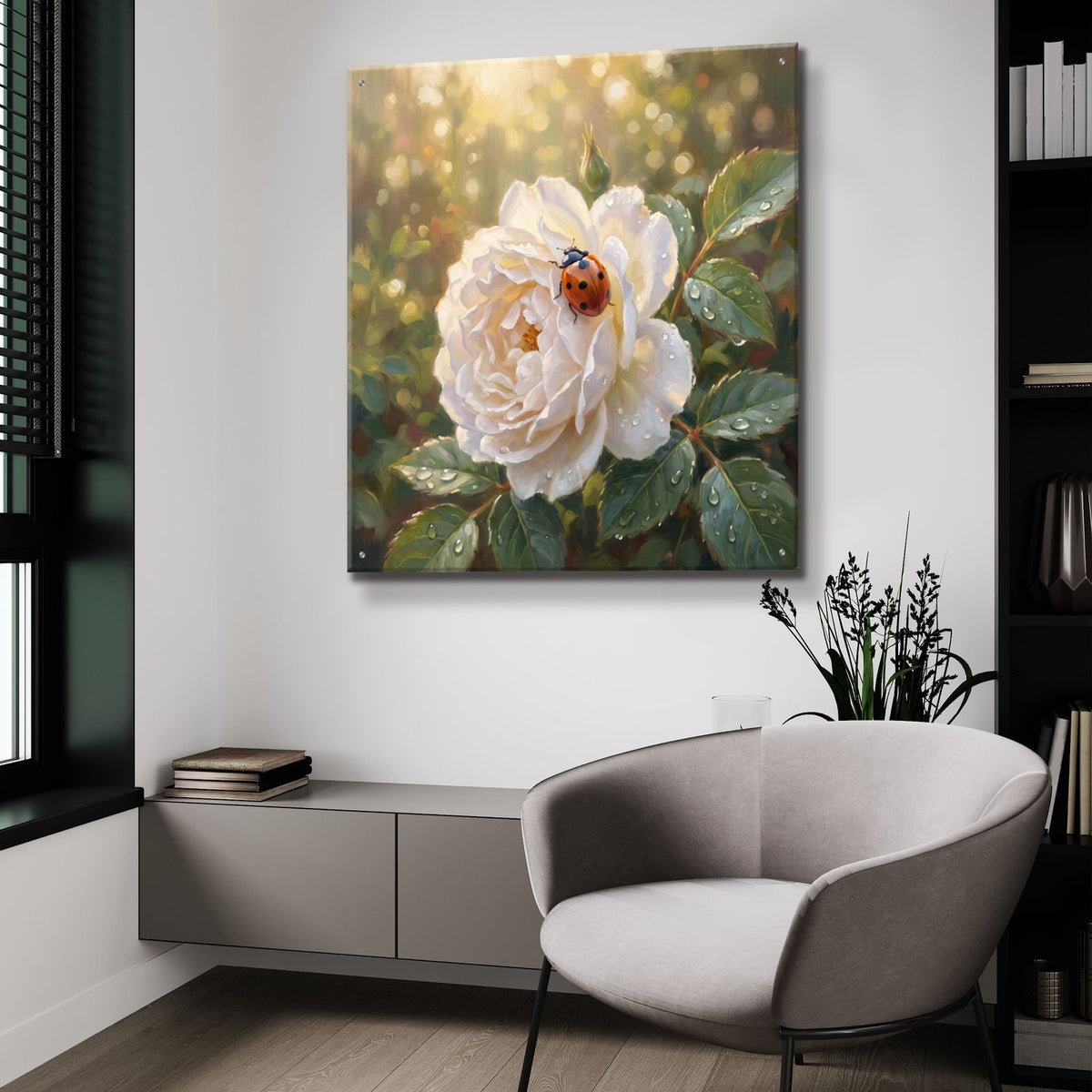 Ladybug by Veve - 36x36 acrylic wall art in a room