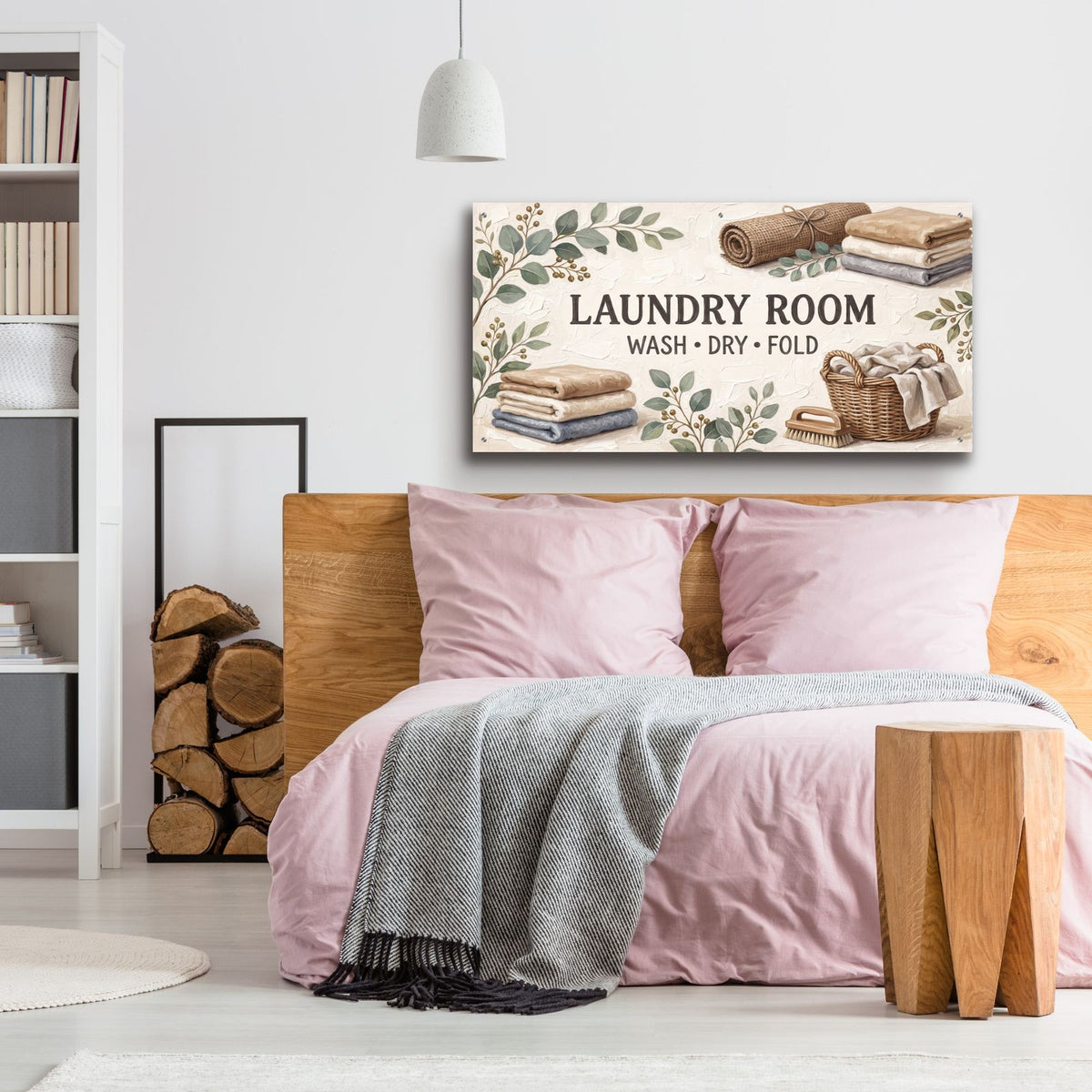 Laundry Room I by Veve - 48x24 acrylic wall art in a room