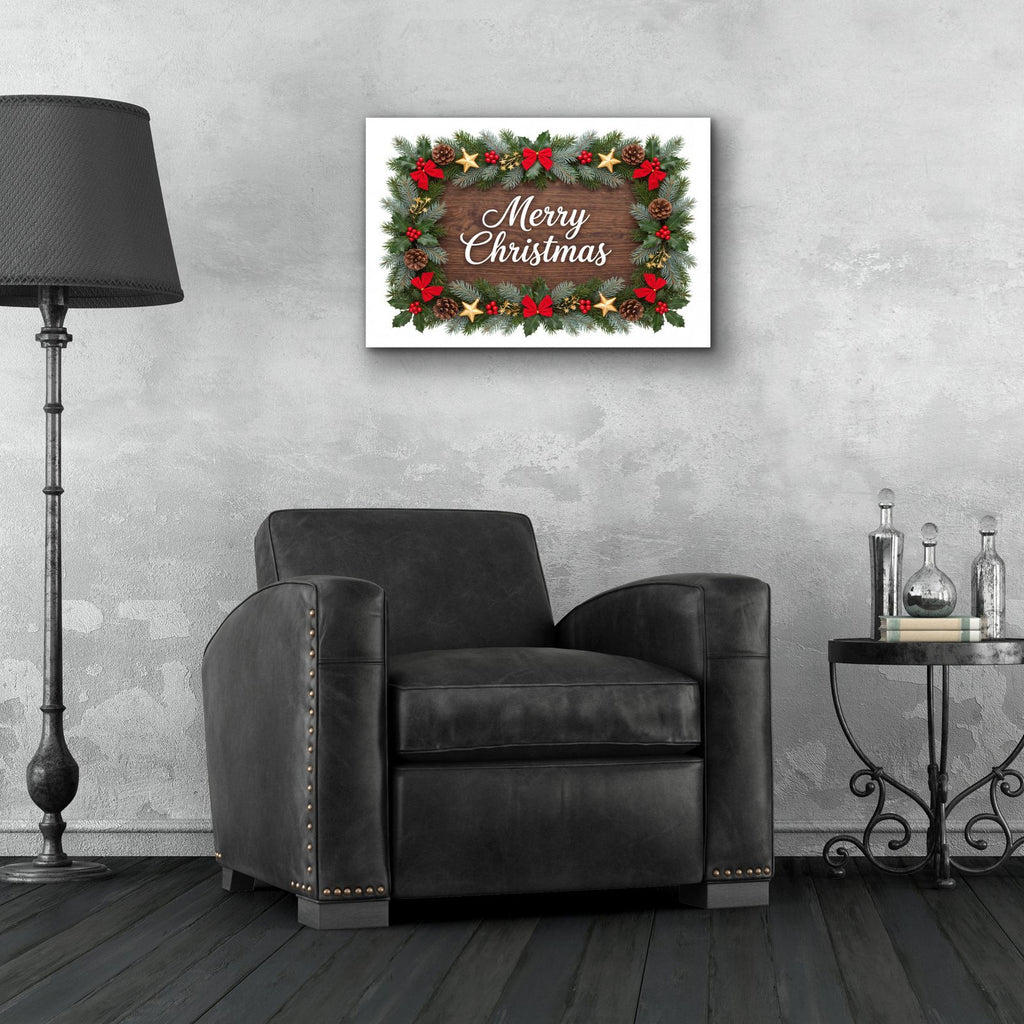 Merry Christmas III by Veve - 24x16 acrylic wall art in a room