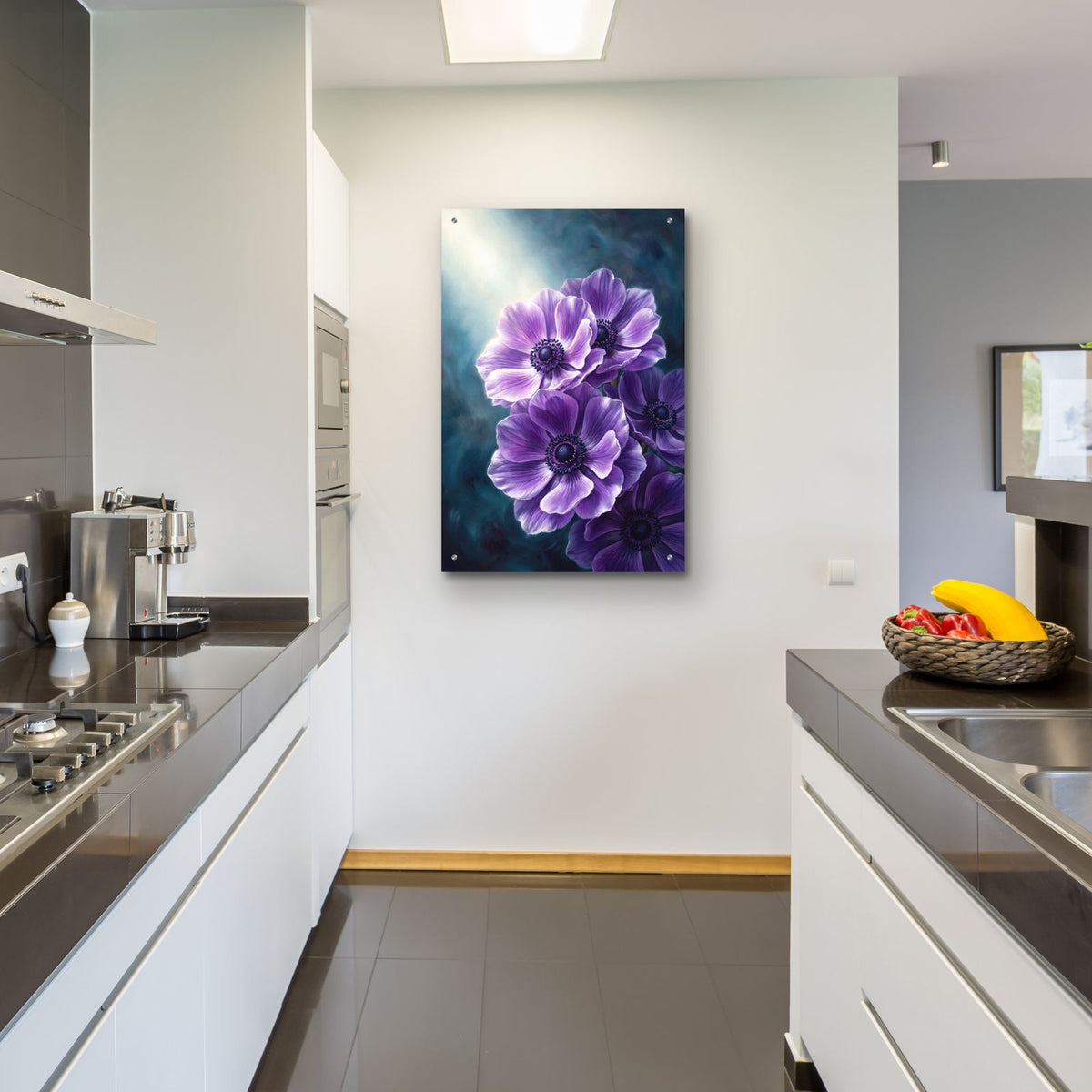 Midnight Anemone by Veve - 24x36 acrylic wall art in a room