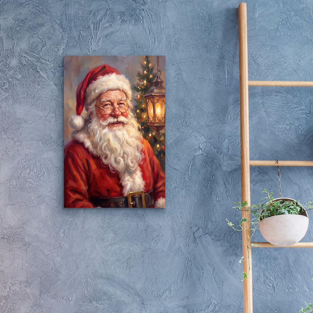 Santa's Lantern Glow by Veve - 16x24 acrylic wall art in a room