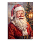 Santa's Lantern Glow by Veve acrylic glass wall art