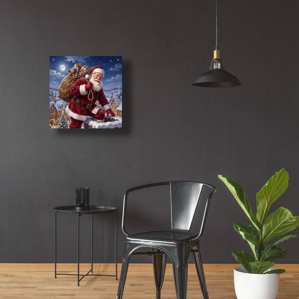 Santa's Midnight Delivery by Veve - 24x24 acrylic wall art in a room