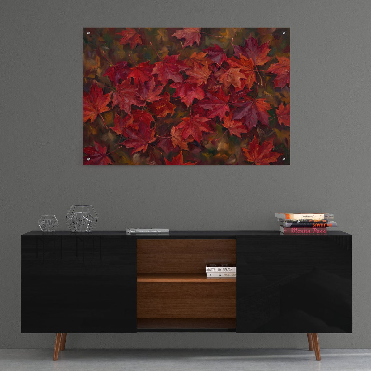 Scarlet Season by Veve - 36x24 acrylic wall art in a room