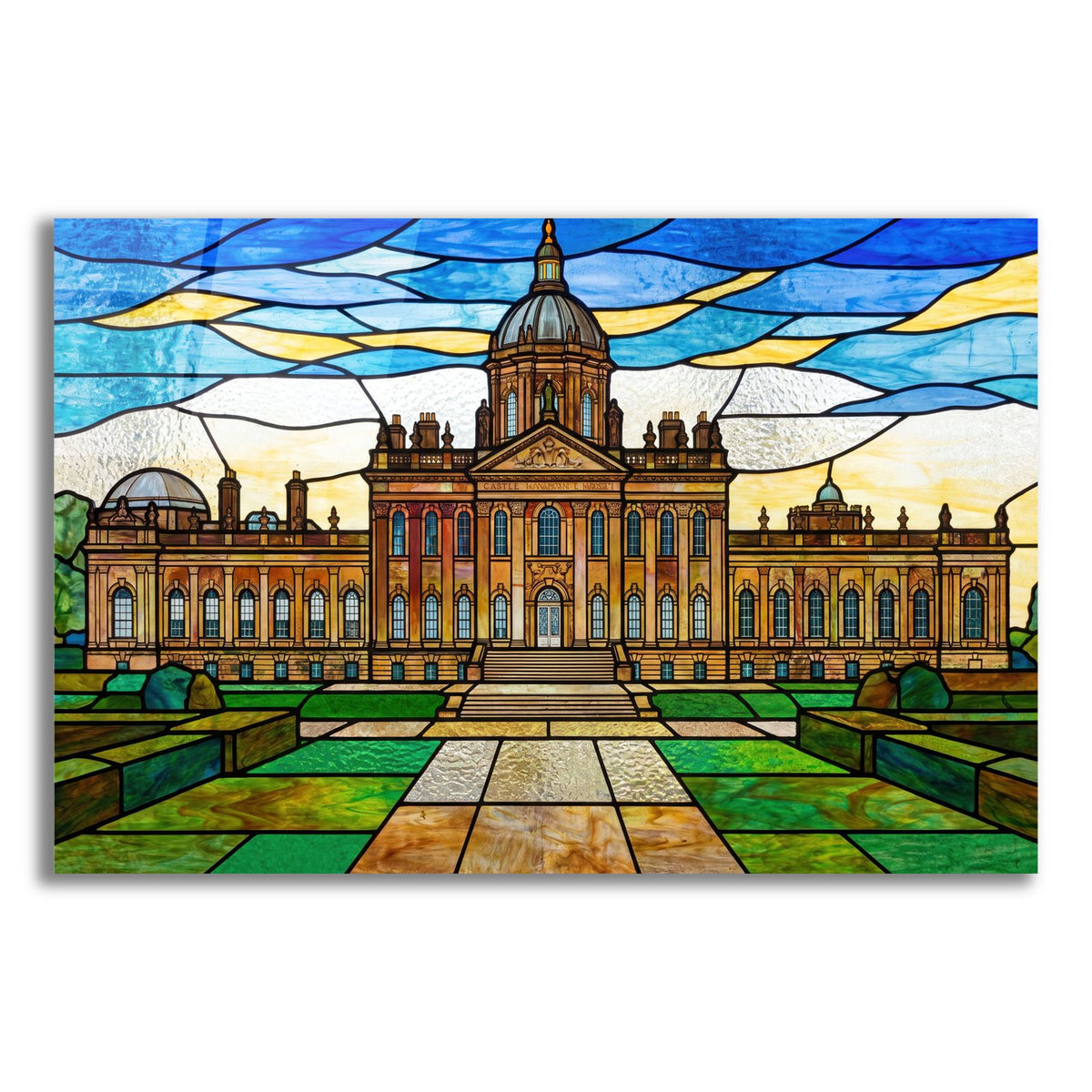 Stained Glass Style Castle Howard I by Veve acrylic glass wall art
