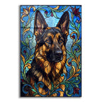 Stained Glass Style German Shepherd by Veve acrylic glass wall art