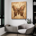Steampunk Butterfly Ruby Copper by Veve - 36x36 acrylic wall art in a room