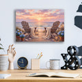 Sunset Beside Ocean by Veve - 16x12 acrylic wall art in a room