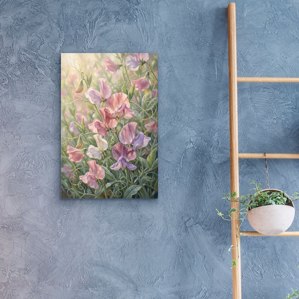 Sweet Pea Reverie by Veve - 16x24 acrylic wall art in a room