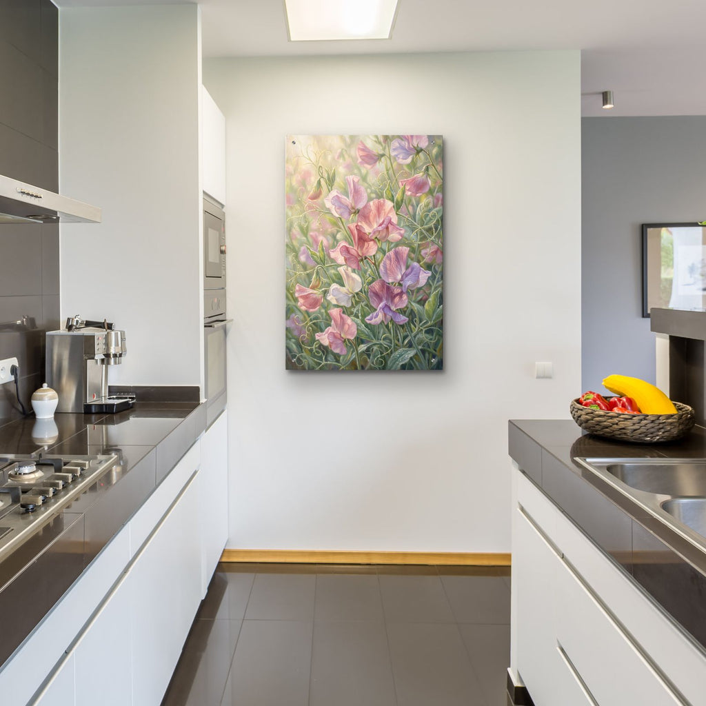 Sweet Pea Reverie by Veve - 24x36 acrylic wall art in a room