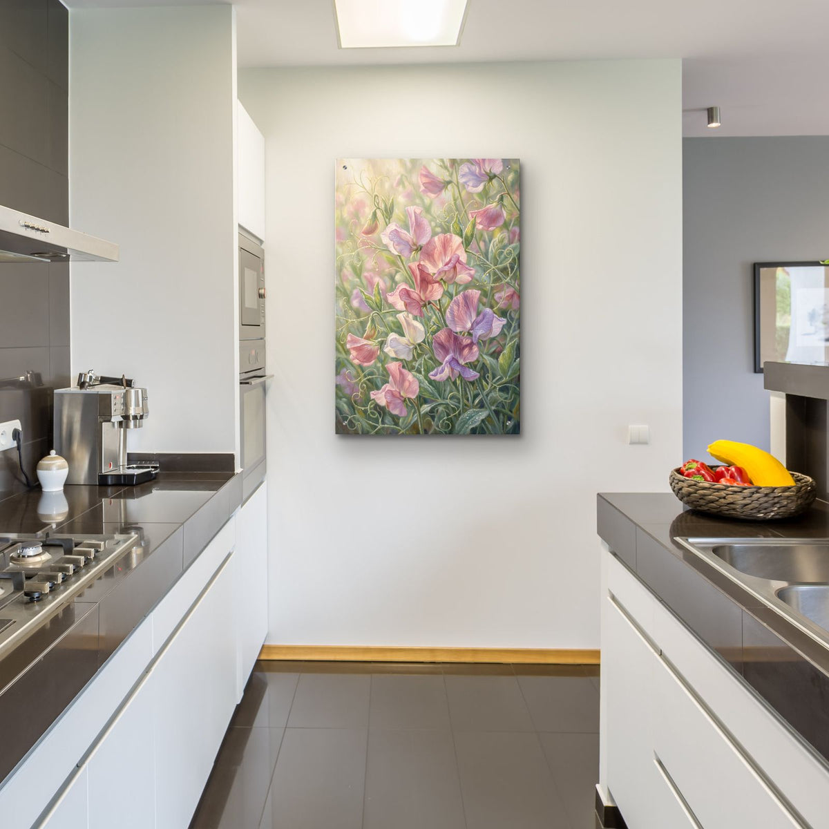 Sweet Pea Reverie by Veve - 24x36 acrylic wall art in a room
