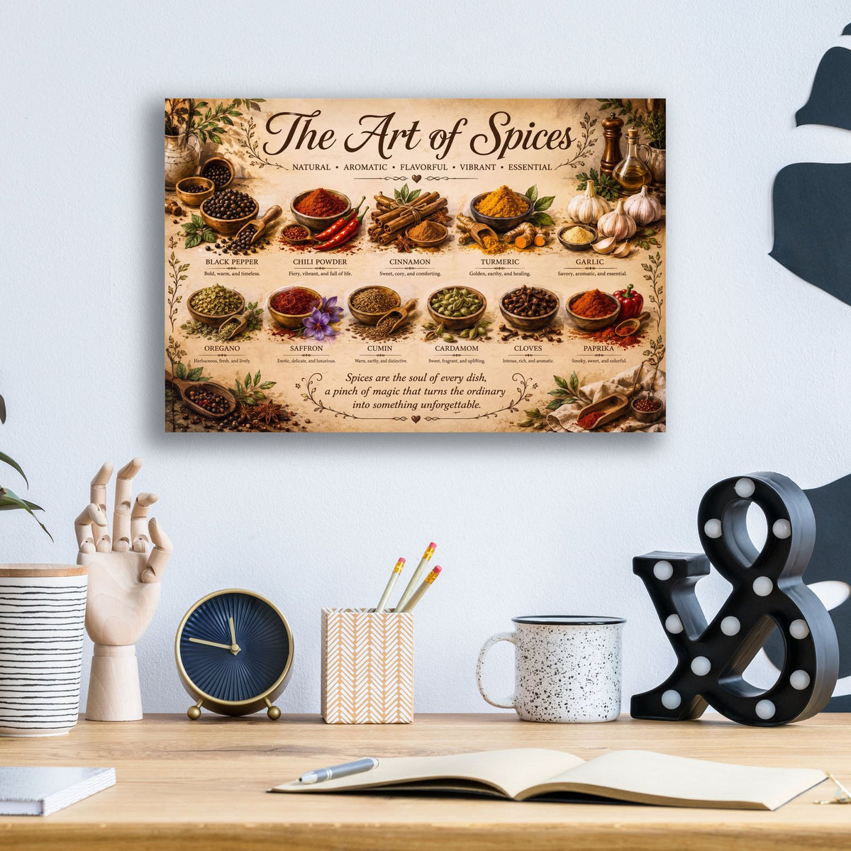 The Art of Spices by Veve - 16x12 acrylic wall art in a room