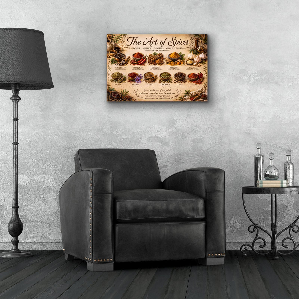 The Art of Spices by Veve - 24x16 acrylic wall art in a room