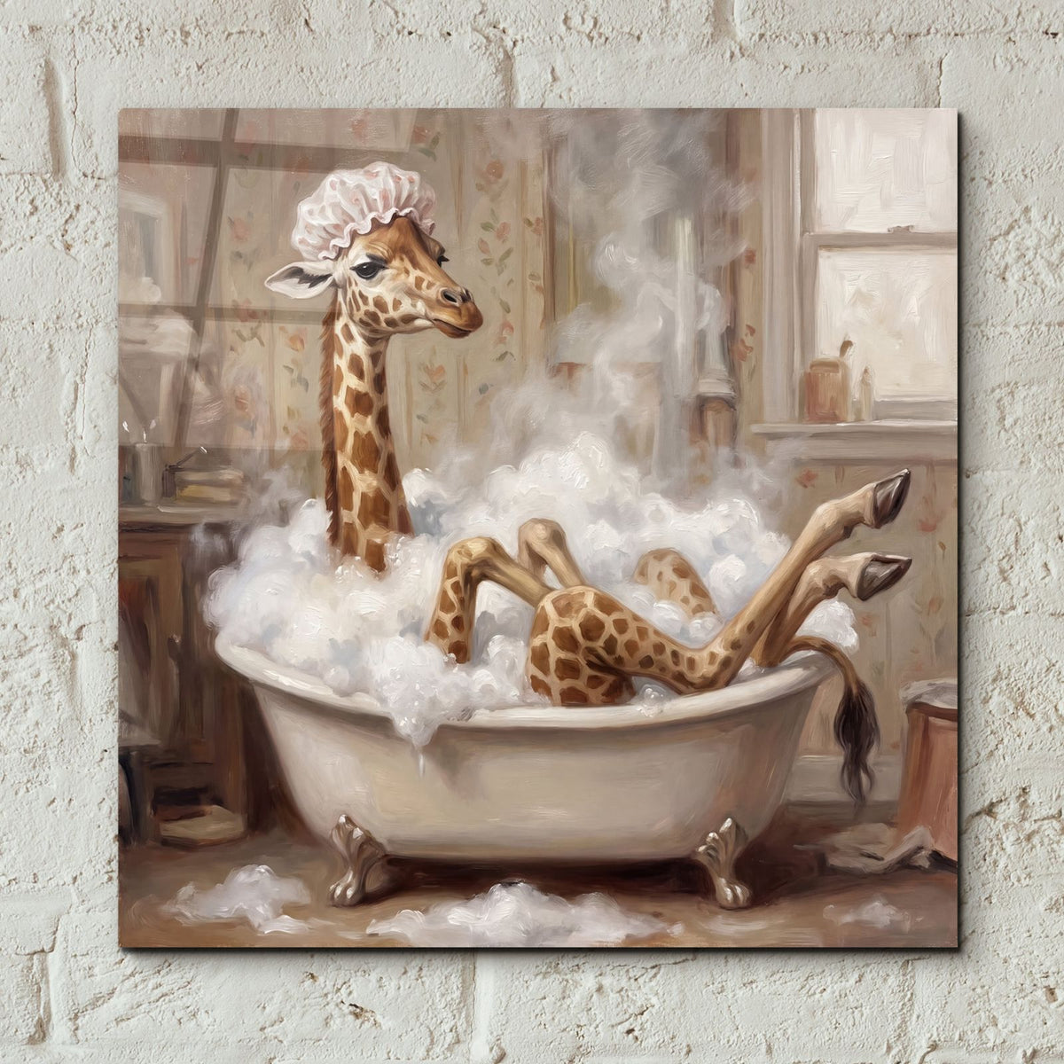 The Long Bath by Veve - 12x12 acrylic wall art in a room