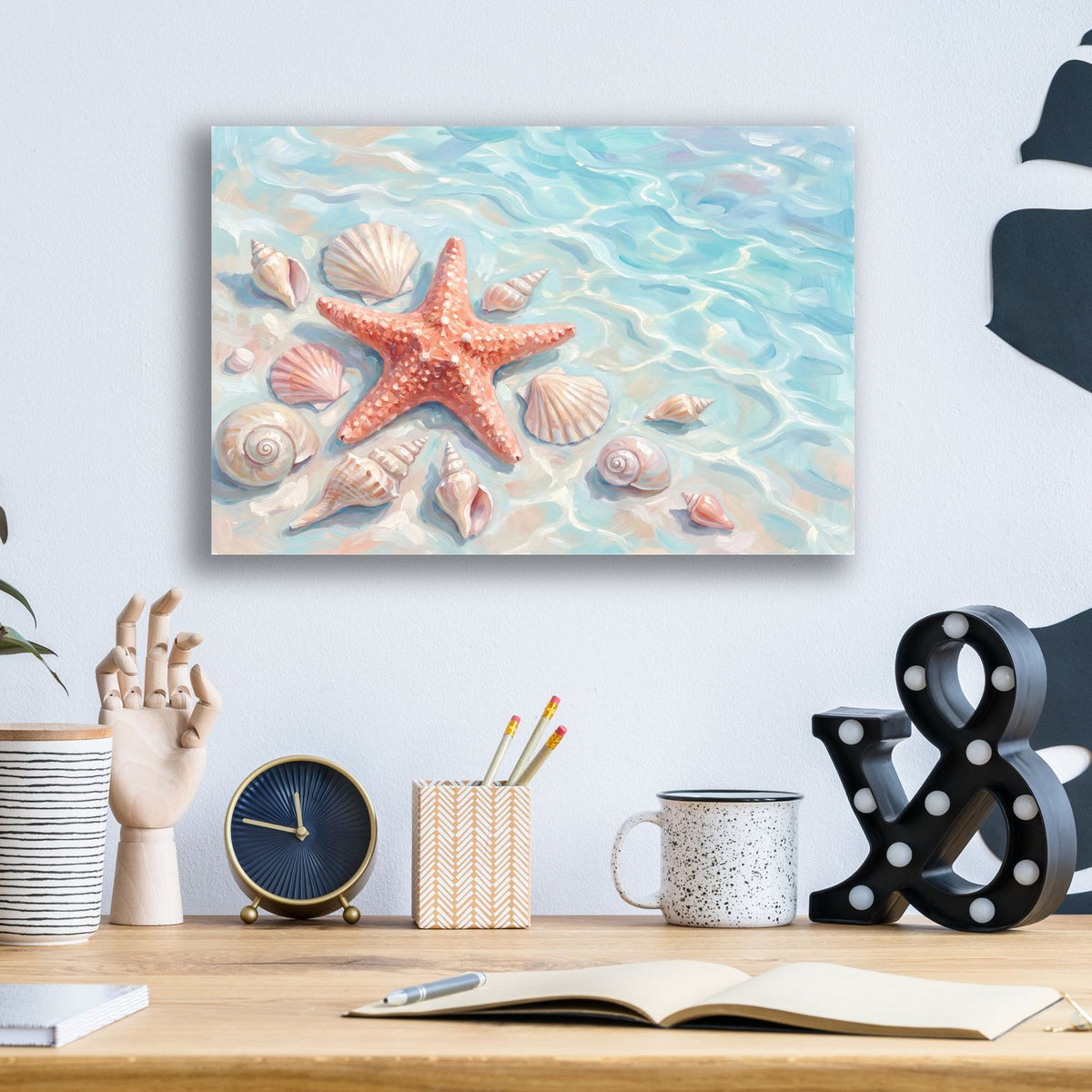 Treasures of the Sea by Veve - 16x12 acrylic wall art in a room